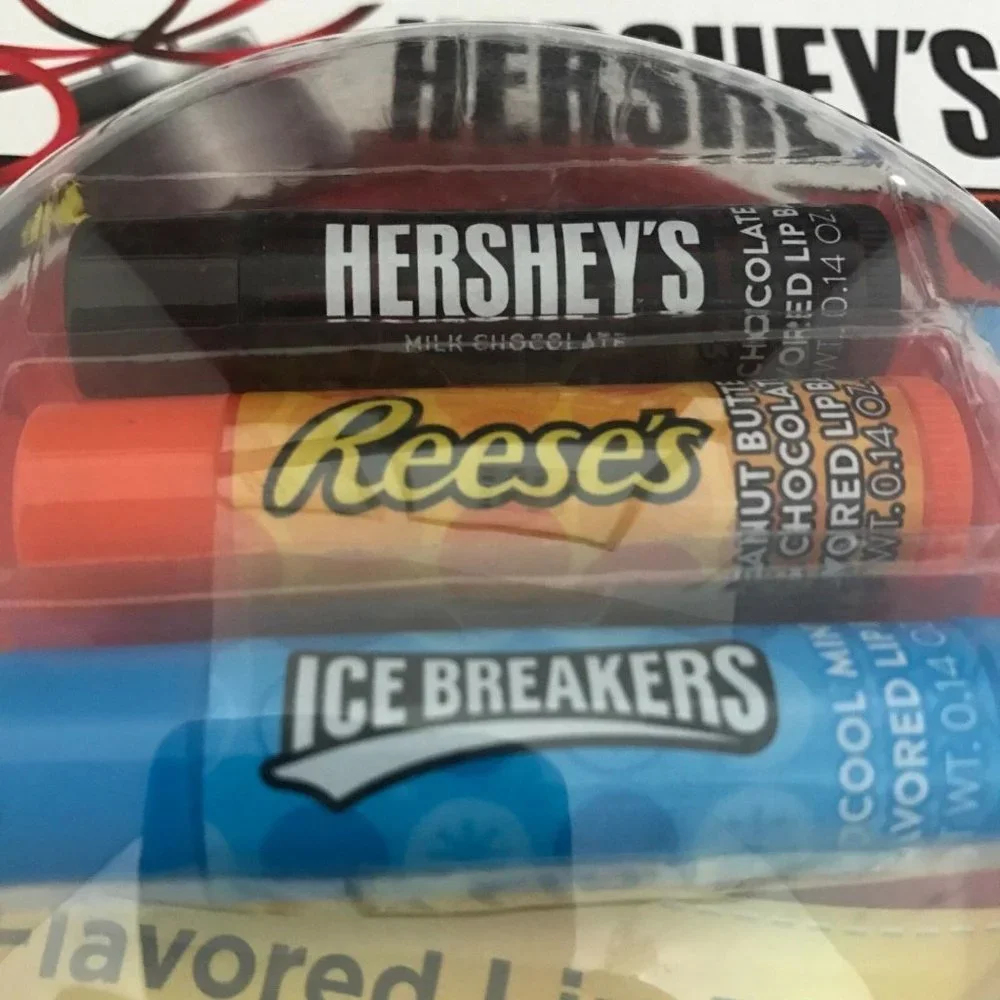 Hersheys Reeses Ice Breakers Flavored Lip Balm Set Chapped Chap Stick